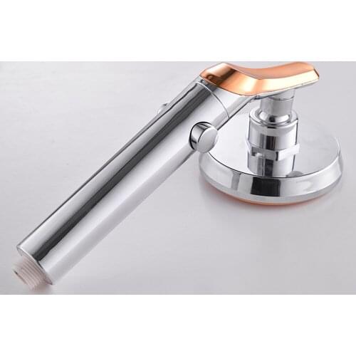 Stainless Shower Head Steel On Off Pause Nozzle Home Sprayer High Pressure Water Saving New