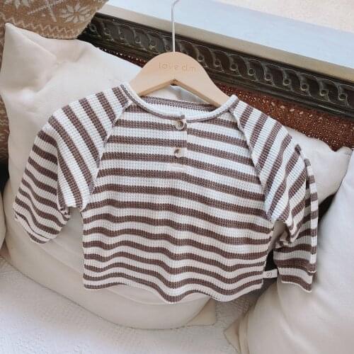 2020 Girls Boys Autumn Casual Long Seeve T-Shirt Baby Kids Children Tee