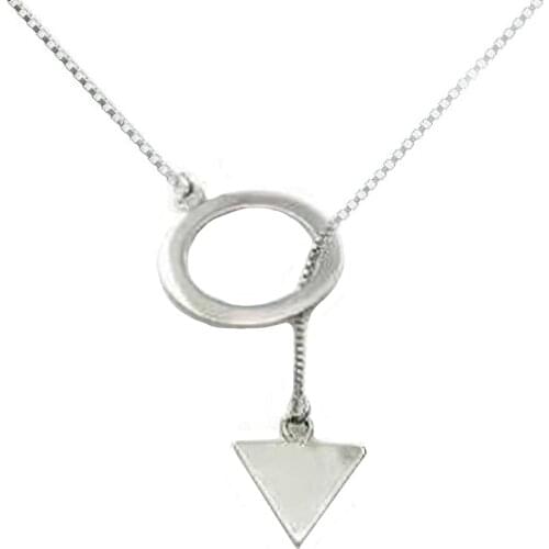 Spear tip pendant in 925 silver. Comfortable jewel for daily use. Adjustable in various sizes