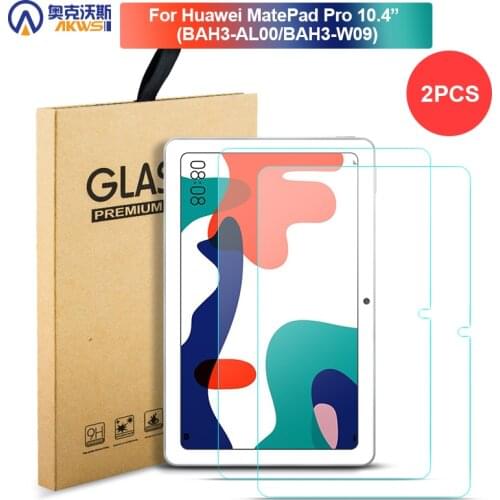 Tempered Glass for Huawei Matepad 10.4 BAH3-W09 Screen Protector Scratch Proof HD Film 2 Pieces 2020