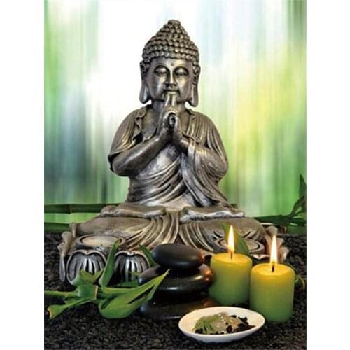 Religious Buddha Printed 11CT Cross Stitch DIY Embroidery Patterns DMC Threads Needlework Painting Handicraft Different