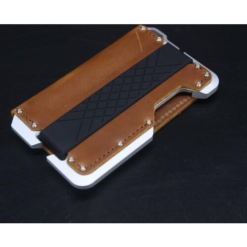 RFID Automatic Bullet Card Aluminum Alloy Card Bag Mens Credit Card Holder Business Card Case Box Metal Magnetic Wallet