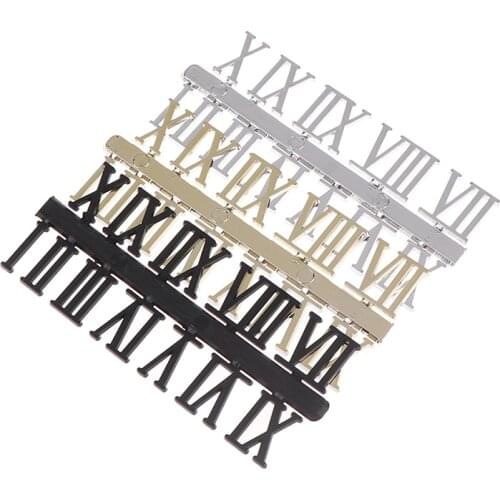 1 Set Roman Numeral DIY Digital Replacement Gadget Repair Clock Parts Clock Dial Digital Mechanism Parts Card Clock Accessories