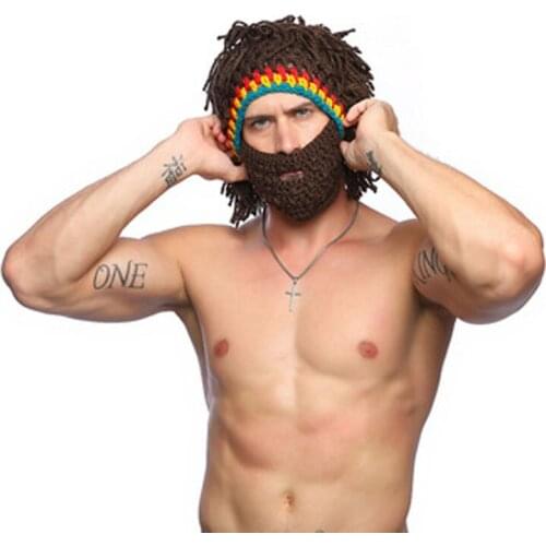 New Mens Hats, Winter Thermal Knit Hats, Wacky Wigs, Mustaches, Handmade Rasta Woolly Hats