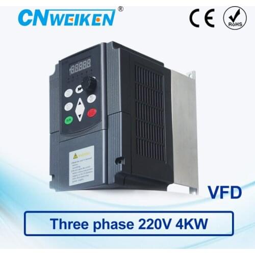 WK600 Vector Control frequency converter 4.0kw three-phase 220V to Three-phase 220V variable frequency inverter AC drive
