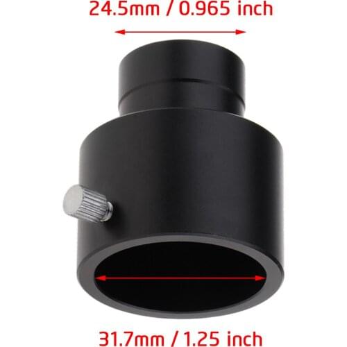 0.965 to 1.25 inch Telescope Eyepiece Adapter - Allow you Use 31.7mm Eyepiece on 24.5mm Telescopes