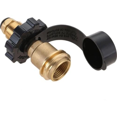 1set Solid Brass Propane Tank Adapter POL LP Tank Connection To QCC1/Type1 Connection For Hoses And Regulators BBQ Stove Gril