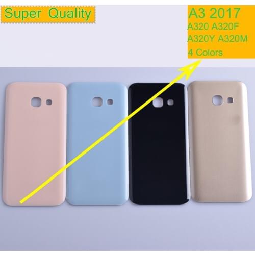 10Pcs/lot For Samsung Galaxy A3 2017 A320 A320F A320Y Housing Battery Cover Back Cover Case Rear Door Chassis A3 2017 Shell