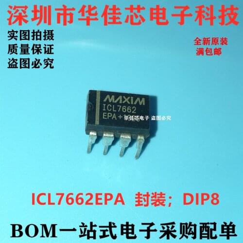 100% New&original DIP8 7662 ICL7662CPA ICL7662EPA ICL7662 In Stock