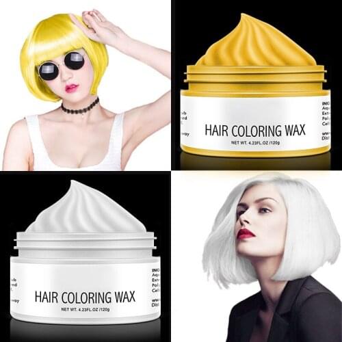 120g Disposable Hair Styling DIY Hair Color Wax Hair Coloring Not Hurt Hair Mud Paste Dye Cream Fast Hair Coloring Product