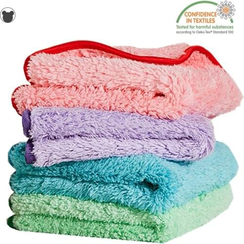 3PCS Kitchen towels set soft dish washing cloth coral velvet micro fiber cleaning cloth dishcloth furry rags kitchen accessories