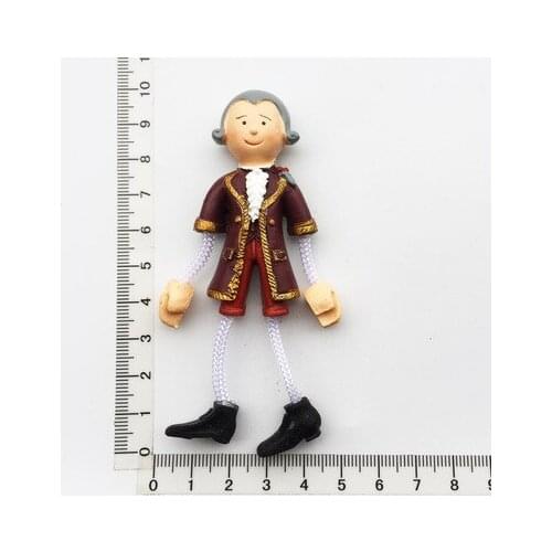 Austria Vienna creative tourism commemorative gift three-dimensional hanging foot doll magnetic stickers refrigerator stickers
