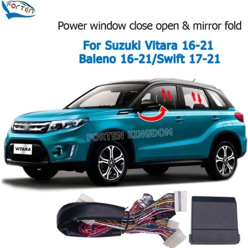 Forten Kingdom Car Side Rear View Mirror Folding And Auto Window Closer Open Kit For Suzuki Vitara/Baleno 16-20/Swift 17-20