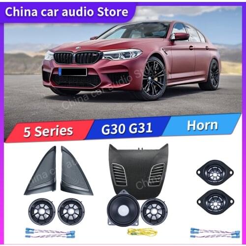 Car Tweeter Midrange Speakers Subwoofer For BMW G30 530i 5 Series harmankardon loudspeaker Audio Cover Power Amplifier Bass kit