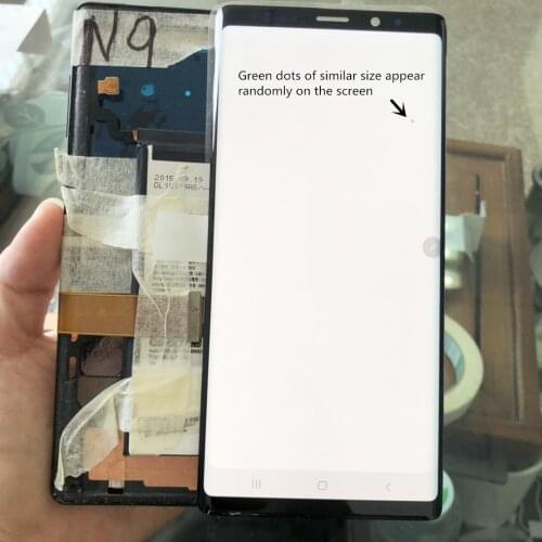 6.4'' ORIGINAL AMOLED LCD Note 9 for SAMSUNG GALAXY Note9 N960D N960F Display Touch Screen Repair Part with green dot