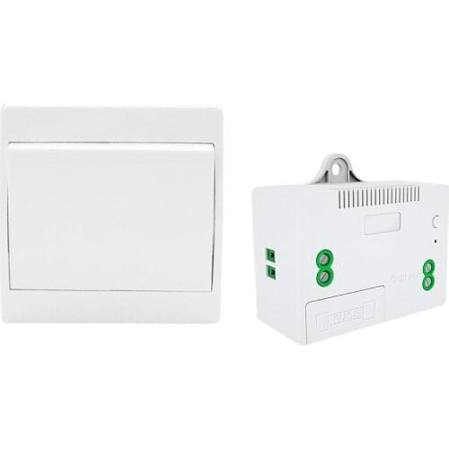 Home Improvement Push Button Switch Wall Panel No Battery No Wiring Required Light Switch Wireless Remote Controller Set Switch