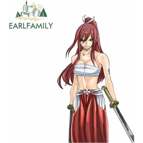 EARLFAMILY 13cm x 7.8cm For Anime Funny Car Stickers DIY Decal Waterproof Laptop Creative Vinyl Material For JDM SUV RV