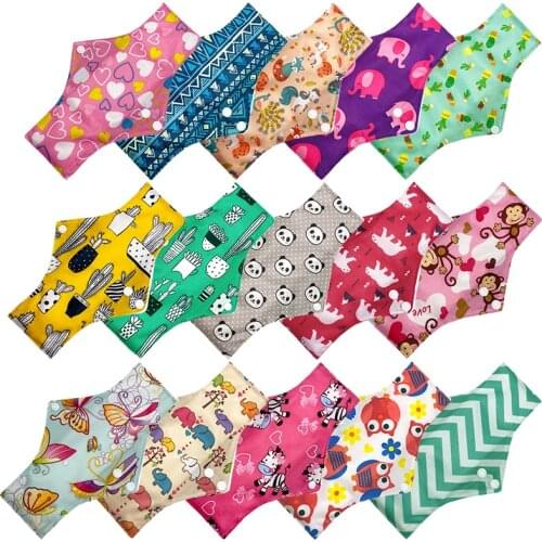 Eco-friendly sanitary napkin bamboo washable Charcoal Period Reusable fiber Mama Menstrual sanitary pad Skin and breathable 2020