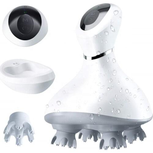 Electric Head Massager Scalp Massager for Hair Growth Massager Instrument Neck and Back Massager Headache Relief Massage Device