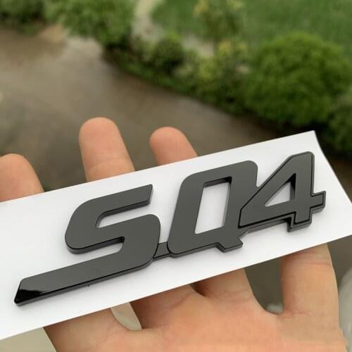 Letters Emblem for Maserati Ghibli Gransport Quattroporte Granlusso Q4 SQ4 GTS Logo Car Trunk Side Sticker Chrome Glossy Black