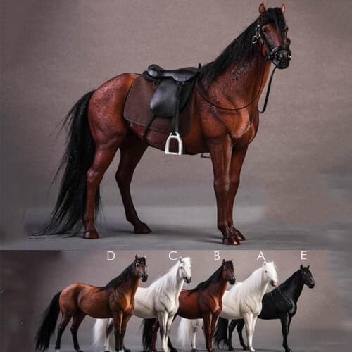 JXK 1/12 Scale JXK013 Hannover Horse Warmblood Anime Statue Palm Figure Toys W/Harness Fit 6'' Figure doll