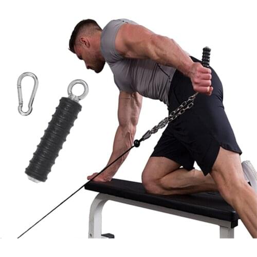 Fitness Single Grip Non Slip Heavy Duty for Tricep Bicep Pull Down Muscle Training Home Gym Accessories Cable Machine Attachment