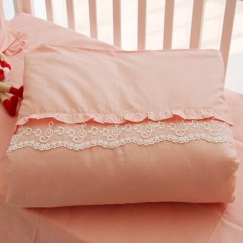 Cotton Lace Baby Quilt Cover 120*100cm Nordic Style Baby Quilt Cover Without Filling 1pc Skin-friendly Newborns Duvet Cover