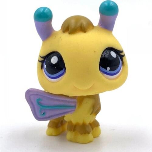LPS CAT Old animal pet shop toys yellow bee cute anime figure lovely present for boys and gifts