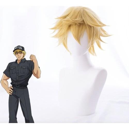 Anime Cells At Work Cosplay Wigs Killer T Saibou Cosplay Wig Synthetic Wig Hair Halloween Carnival Party Hataraku Saibou Wigs