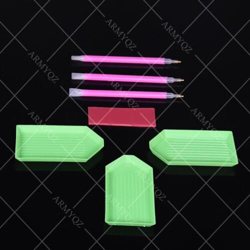 Practical Diamond Painting Tray Organizer Multi-Boat Holder Jar Containers Diamond Painting Kits Beading Storage Tray DIY Craft