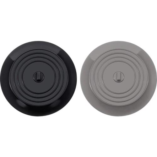 Silicone Floor Drain Plug Cover Kitchen Bath Tub Sink Rubber Water Stopper 6 Inches White/Black Sealing Sink Stopper