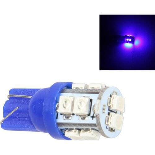 2 x T10 Ultra Blue 12V 10 LED 194 168 158 W5W 501 Interior Car Wedge Light Bulb