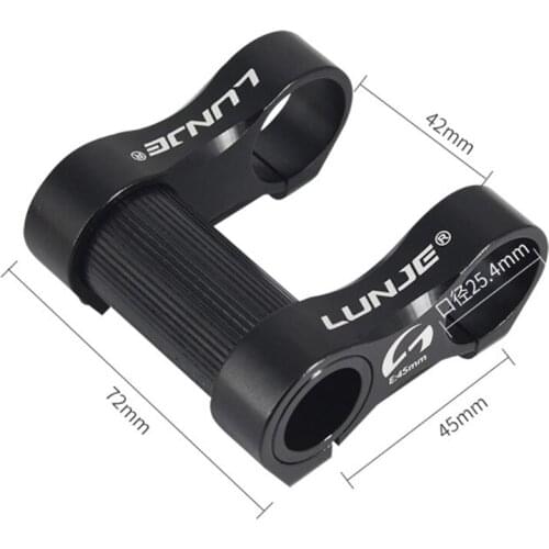 Bicycle Handlebar Extension, Adjustable Dual Stem, Bmx Bicycle Folding Stem Riser Bike Handlebar Stem Extender