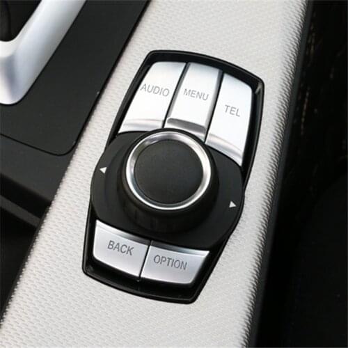 Inner Console iDrive Multimedia Button Cover For BMW 3 Series F30 F31 F34 2013-2018 Car Accessories Interior Car Decor Car Trim