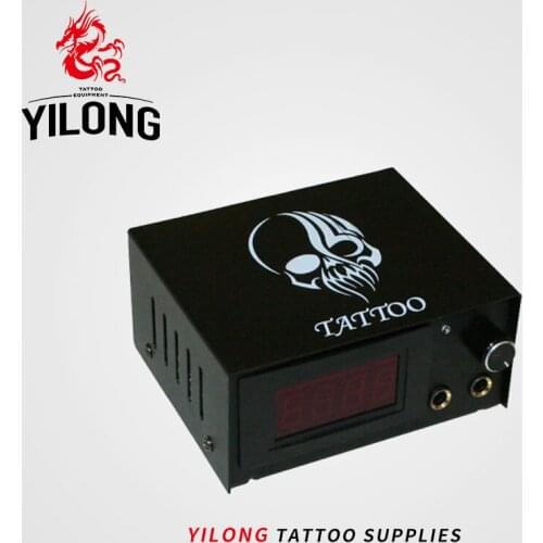 YILONG High quality black tattoo skull power supply for tattoo machine tattoo & body art