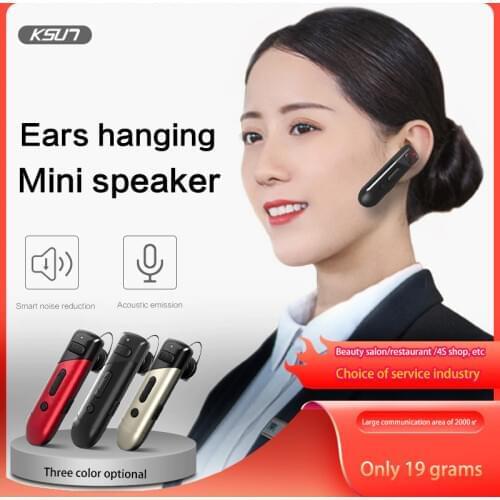 1 Or 2 PCS Mini Walkie Talkie KSUN T-V35 UHF Two Way Radio Micro Wireless Bluetooth Earhook Intercom for Hotel Catering Service