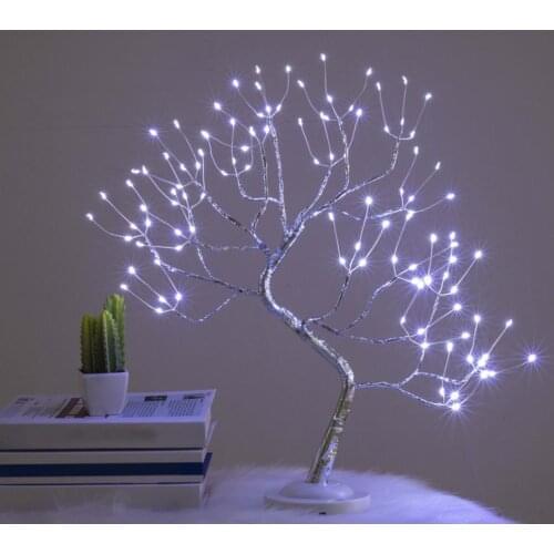 108 lights simulation copper wire lights Christmas Decorative Tree Light battery USB2 with touch switch home decor small night l