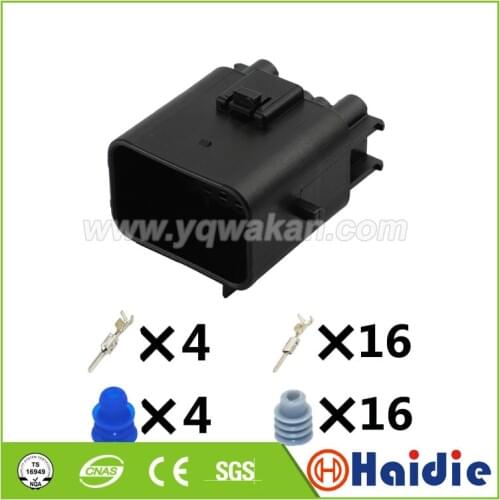 2sets tyco 20pin amp auto electric seled wire harness 20way plug waterproof connector 936780-2