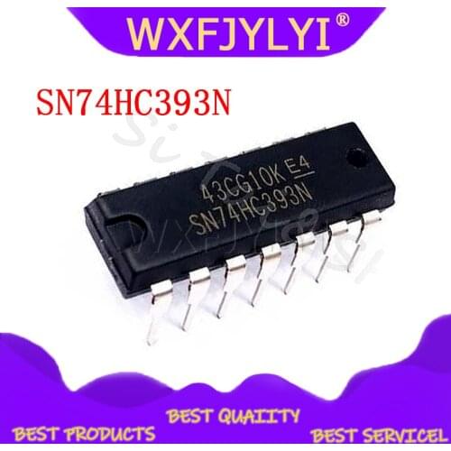 5PCS SN74HC393N DIP14 SN74HC393 DIP 74HC393N 74HC393 DIP-14 new and original IC