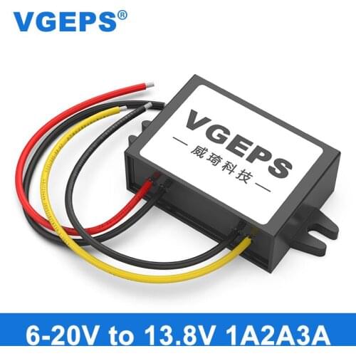 6-20V to 13.8V DC power regulator 12V to 13.8V car buck-boost waterproof power supply module
