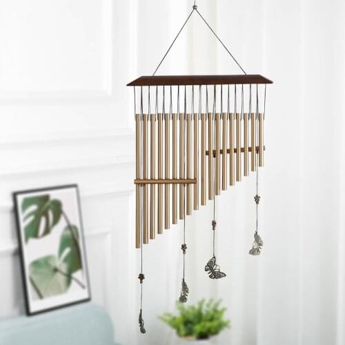 Butterfly Harp Aluminum Pipe Wind Chimes Holiday Couple Gifts Home Decoration Metal Ornaments with Beautiful Sound