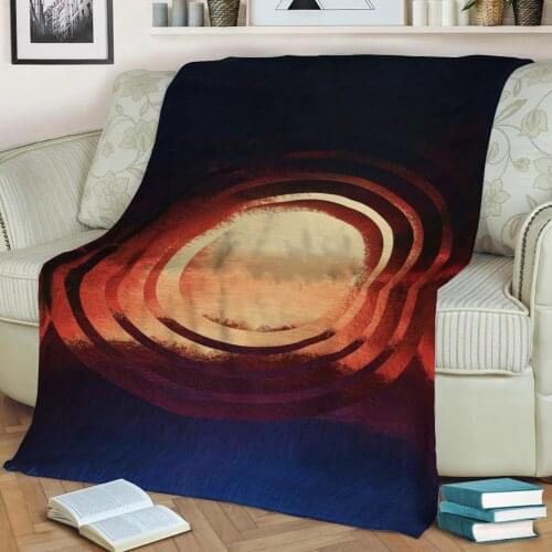 Abstract Geometric Pattern 3D Printed Velvet Plush Throw Fleece Blanket Bedspread Sherpa Blanket Home Decora