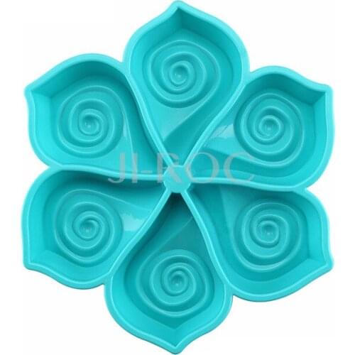 Free shipping Food Grade Silicone Mold Silicone Petal Mold Kitchen DIY Appliances Cake Cake Food Grade Silica Gel