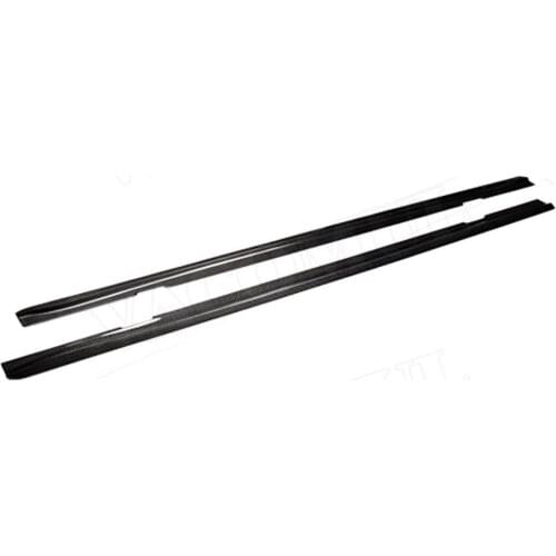 1Series Carbon Fiber Side Skirts Aprons Kit For BMW E82 E88 1M 120i 125i 128i 2011 FRP Side Bumper Lip Door Sill Stripe