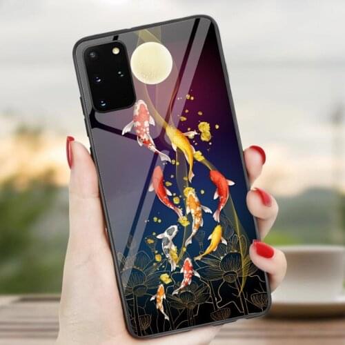 Samsung S10 Case For Phone Cover Case Tempered Glass For Note8 Note9 Note10 Note20 Plus S8 S9 S10 S20 S20 Plus Cases Soft