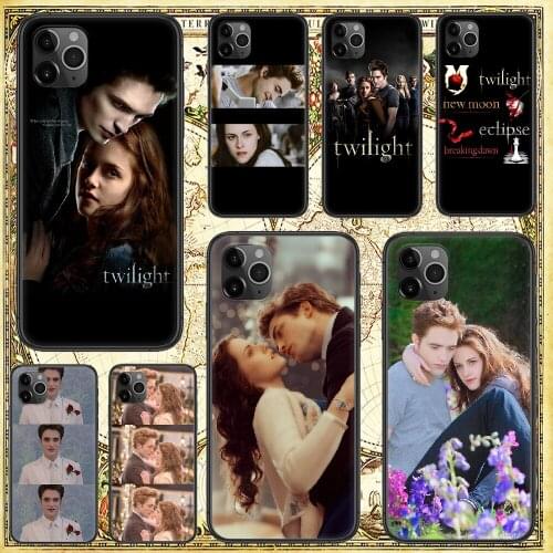 Movie Twilight Saga Phone Case Cover Hull For iphone 5 5s se 2 6 6s 7 8 12 mini plus X XS XR 11 PRO MAX black fashion bumper