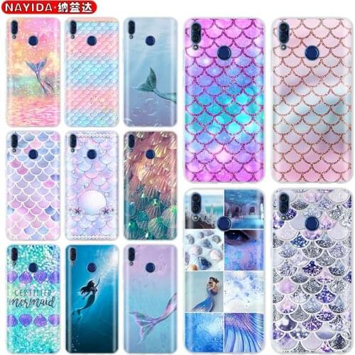 Soft Case For Huawei Honor 30 20 10 9 9x Lite 30pro 20pro 30s 10i 20i 9a 8a 8x 8s Plus Cover Colorful Polka Dot mobile Mermaid