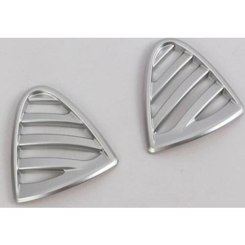 For Nissan Kicks 2017 2PCS ABS Chrome Car Side Air Conditioner Vent Outlet Cover Trim Moldings Car Styling Auto Accessories