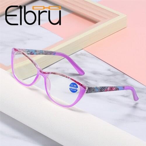 Women Clear Reading Glasses Flower Printed Anti Blue Light Reading Glasses Presbyopia Eyewear +1.0 +1.5 +2.0 +2.5 +3.0 +3.5