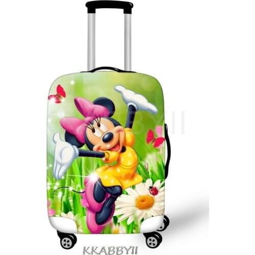 Travel Accessories suitcase cover Mickey Mouse Luggage Protective Cover Cartoon Elastic Dust Bag Case For 18-32 inch
